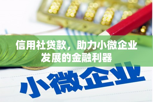 黄圃信用社贷款，助力小微企业发展的金融利器