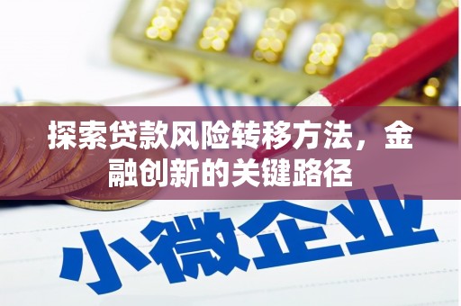黄圃探索贷款风险转移方法，金融创新的关键路径