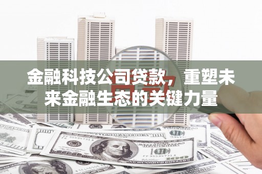 黄圃金融科技公司贷款，重塑未来金融生态的关键力量
