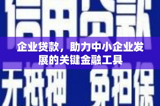 黄圃企业贷款，助力中小企业发展的关键金融工具