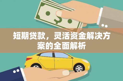 黄圃短期贷款，灵活资金解决方案的全面解析