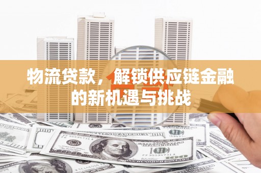 黄圃物流贷款，解锁供应链金融的新机遇与挑战