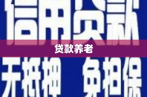 黄圃贷款养老