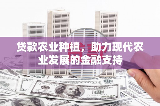 黄圃贷款农业种植，助力现代农业发展的金融支持